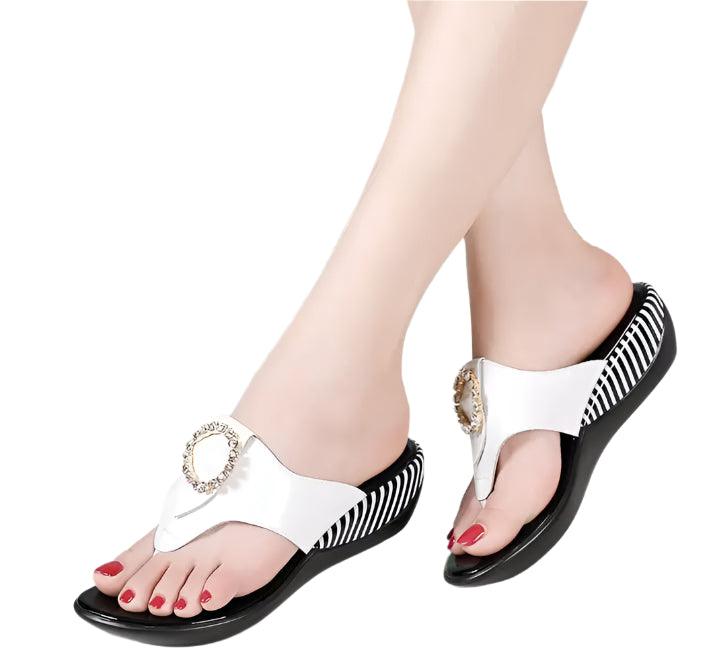 Women's Chic & Cozy Wedge Slides for Indoor & Outdoor Comfort - JVMCL