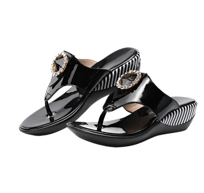 Women's Chic & Cozy Wedge Slides for Indoor & Outdoor Comfort - JVMCL