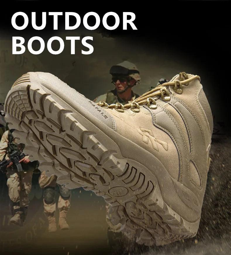 Men's Non-Slip Waterproof Desert Boots –Tactical Outdoor Adventures Ankle Boots - JVMCL