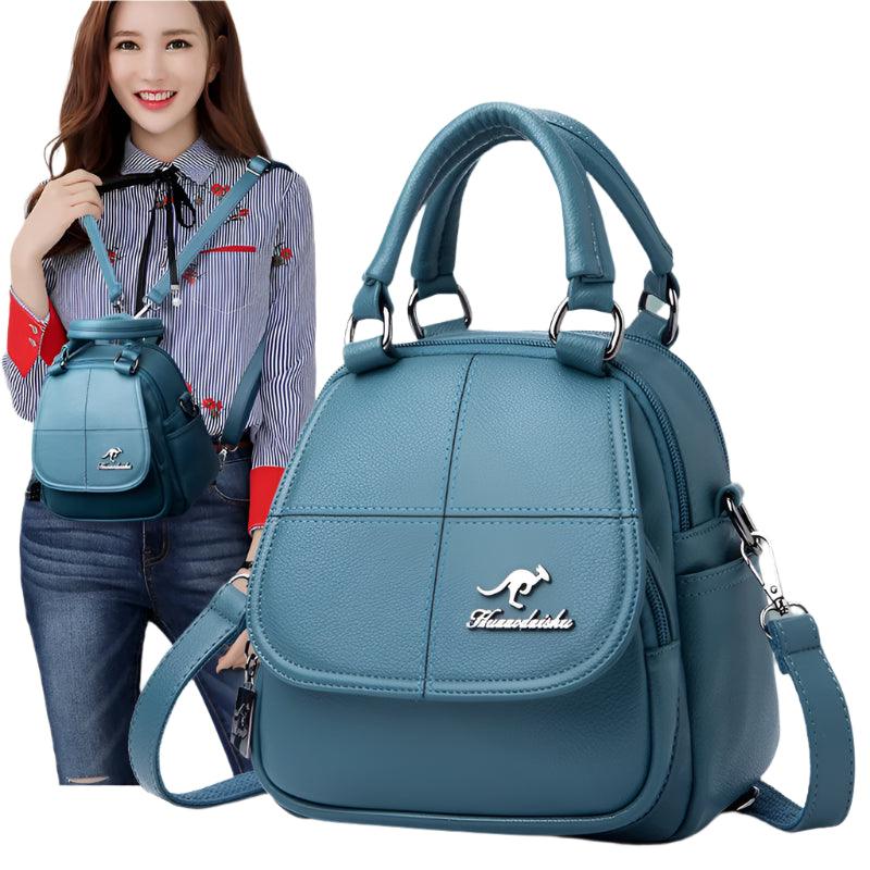 High Quality Solid Color Leather Shoulder Bags - JVMCL