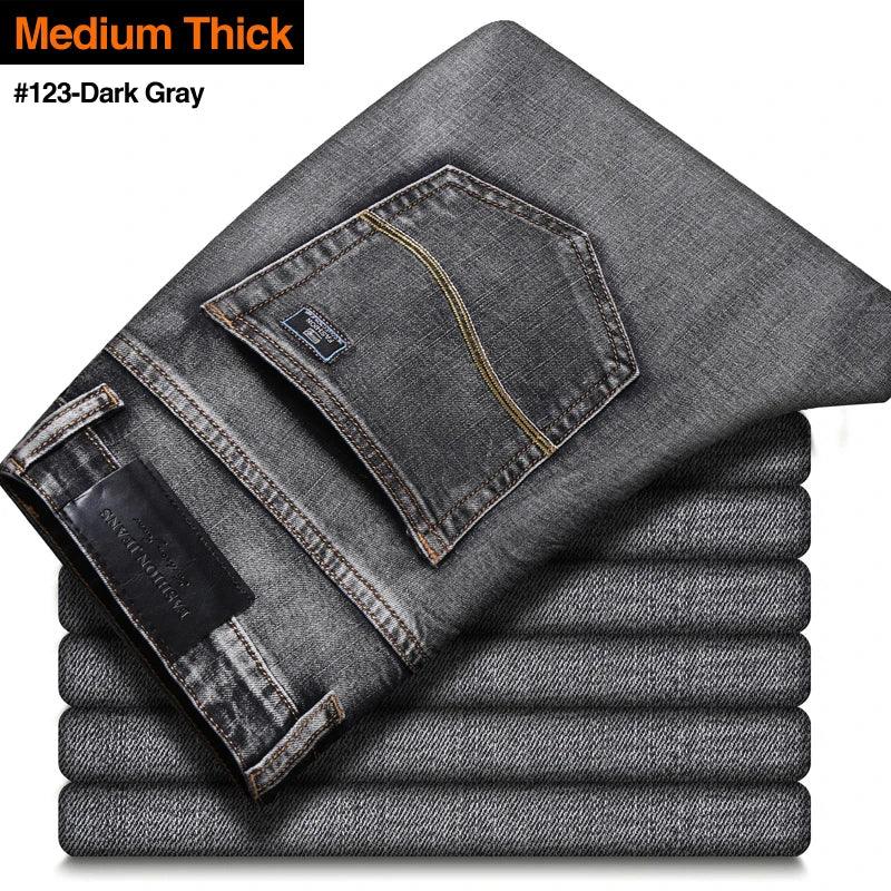 Regular Fit Casual Classic Business Stretch Fit Denim Jeans - JVMCL