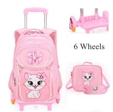 Girls Wheeled School Backpack – Stylish & Practical for Young Learners - JVMCL