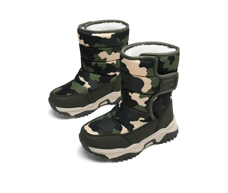 Waterproof Children'sStylish, Warm, and Durable Boots with Plush Lining - JVMCL