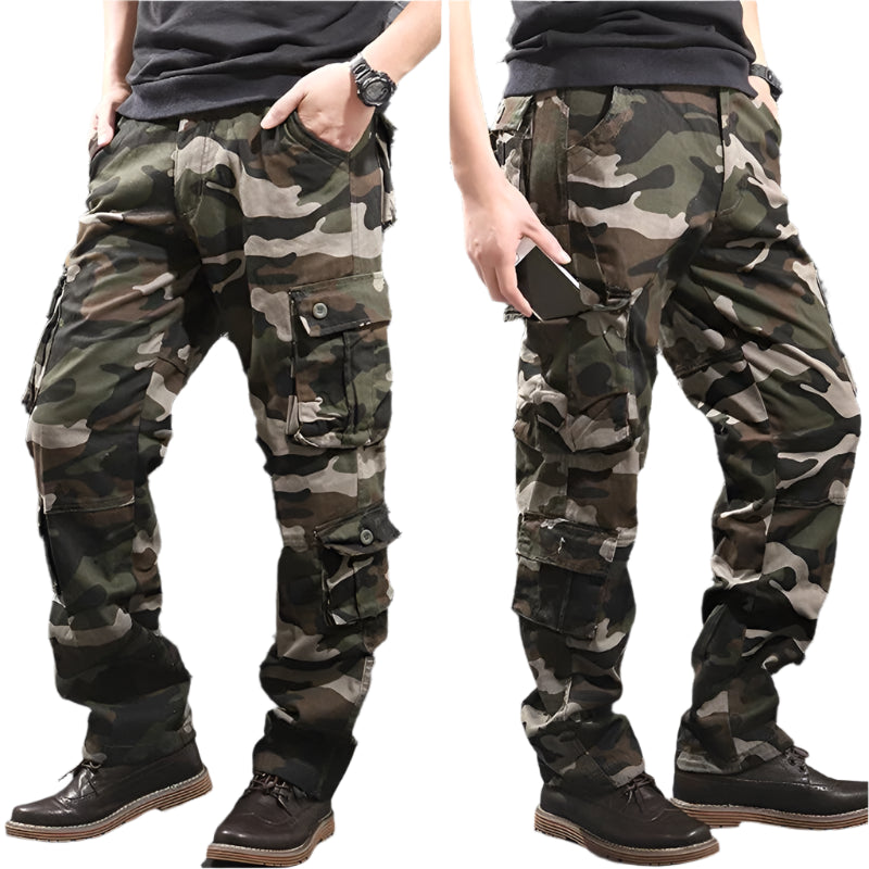 Men’s Camouflage Cargo Pants – Tactical Military-Inspired Streetwear