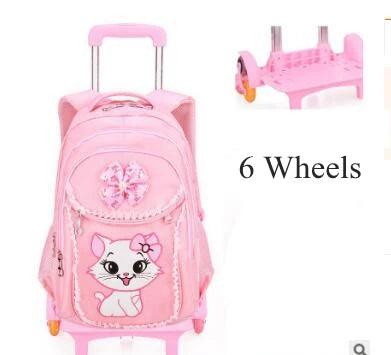 Girls Wheeled School Backpack – Stylish & Practical for Young Learners - JVMCL