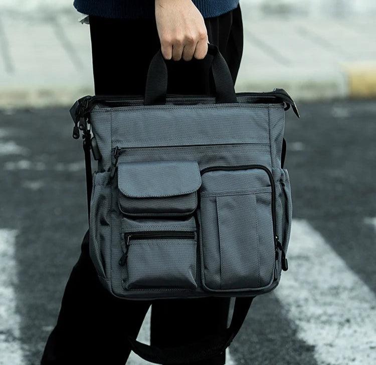 Business Briefcase Multifunction Fashion Shoulder Messenger Bag with USB Port - JVMCL