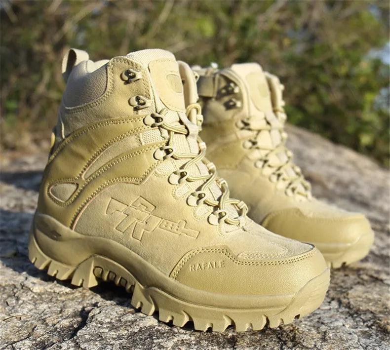 Men's Non-Slip Waterproof Desert Boots –Tactical Outdoor Adventures Ankle Boots - JVMCL