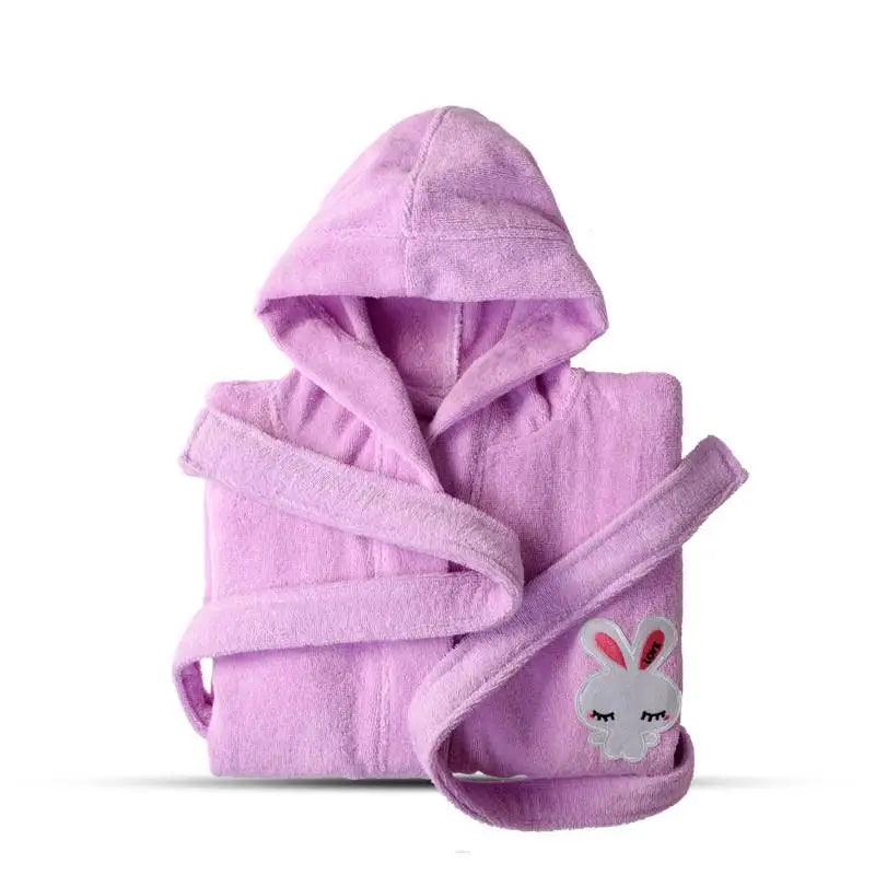 Adorable 100% Cotton Terry Cartoon Bathrobe for Kids – Soft, Cozy & Stylish! - JVMCL