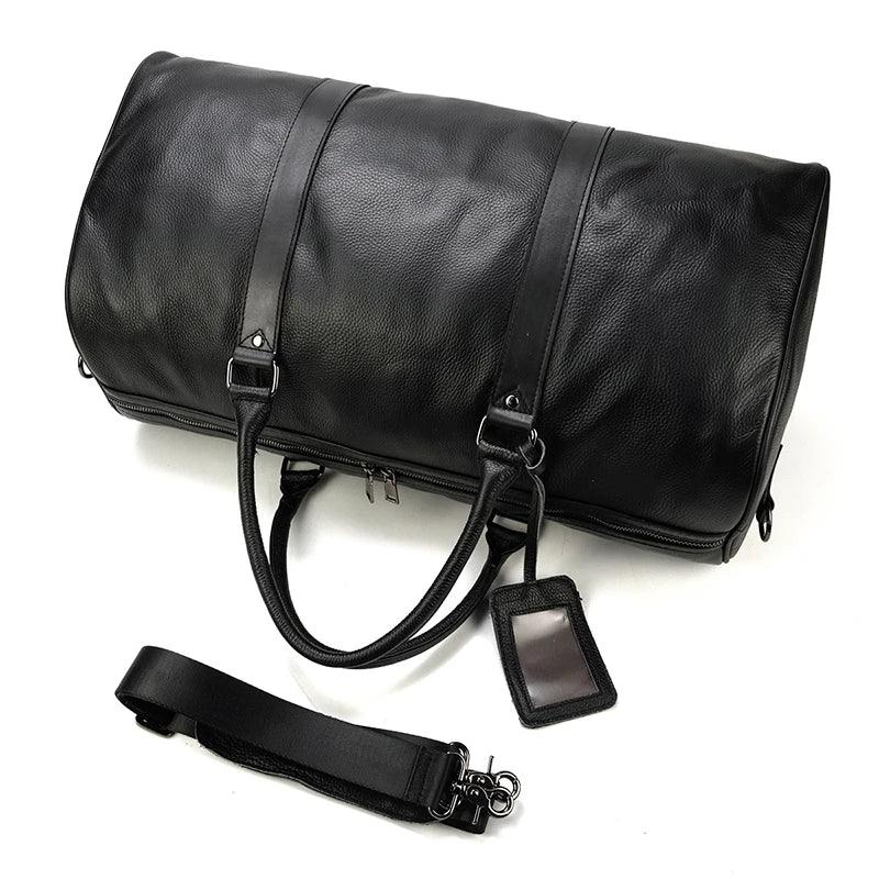 Premium Vintage Elegance & Ultimate Functional Cowskin Leather Travel Bag - JVMCL