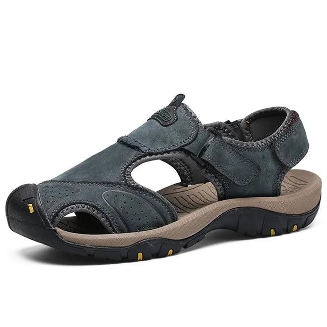 Men's Summer Outdoor, Non-slip Leather Sandals - JVMCL