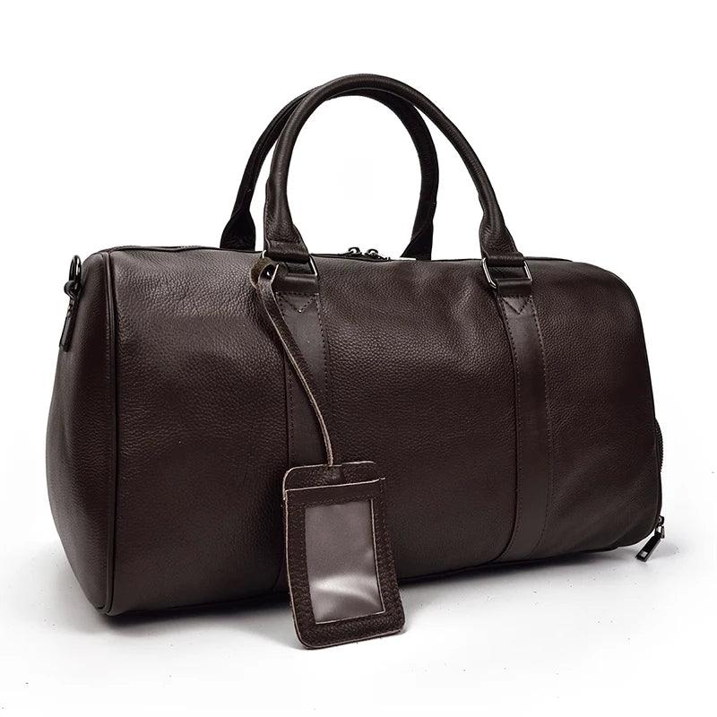 Premium Vintage Elegance & Ultimate Functional Cowskin Leather Travel Bag - JVMCL