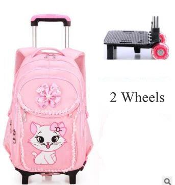 Girls Wheeled School Backpack – Stylish & Practical for Young Learners - JVMCL