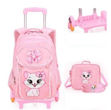 Girls Wheeled School Backpack – Stylish & Practical for Young Learners - JVMCL