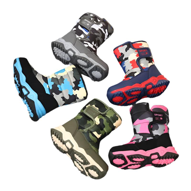 Waterproof Children'sStylish, Warm, and Durable Boots with Plush Lining - JVMCL