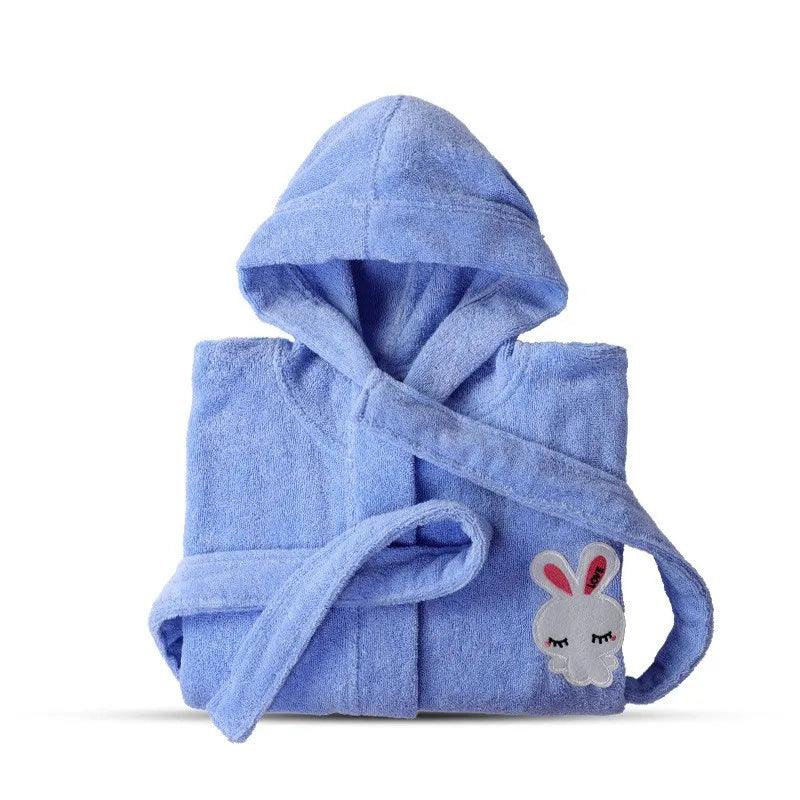 Adorable 100% Cotton Terry Cartoon Bathrobe for Kids – Soft, Cozy & Stylish! - JVMCL