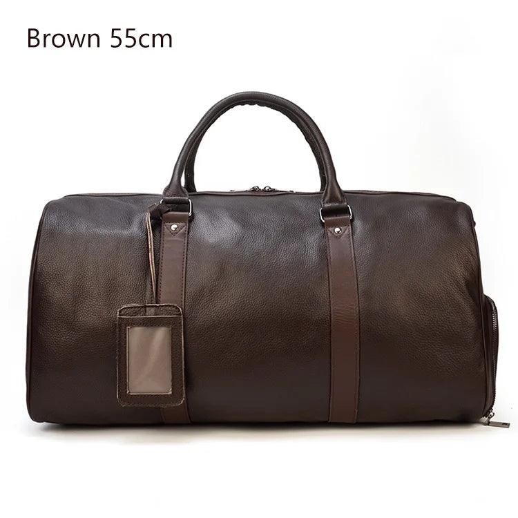 Premium Vintage Elegance & Ultimate Functional Cowskin Leather Travel Bag - JVMCL