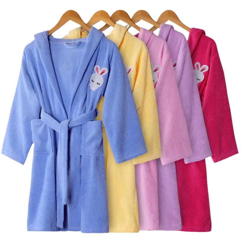 Adorable 100% Cotton Terry Cartoon Bathrobe for Kids – Soft, Cozy & Stylish! - JVMCL