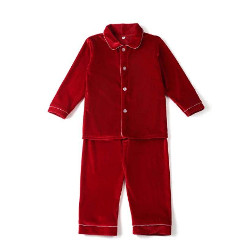 Velvet Night Gown Pajamas – Baby Girls & Boys Winter Warm Sleepwear - JVMCL