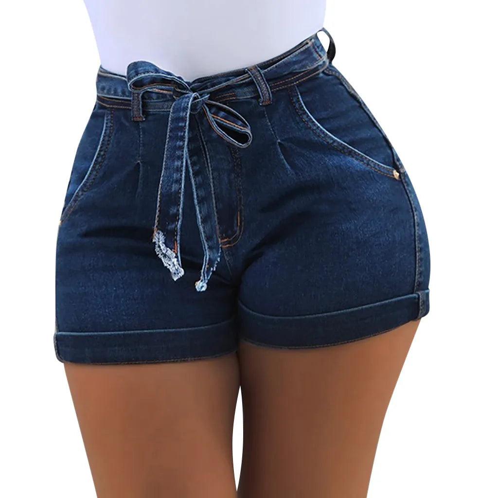 Plus Size 5XLWomen’s High-Waist Denim Shorts: Stylish and Comfortable for Every Occasion - JVMCL