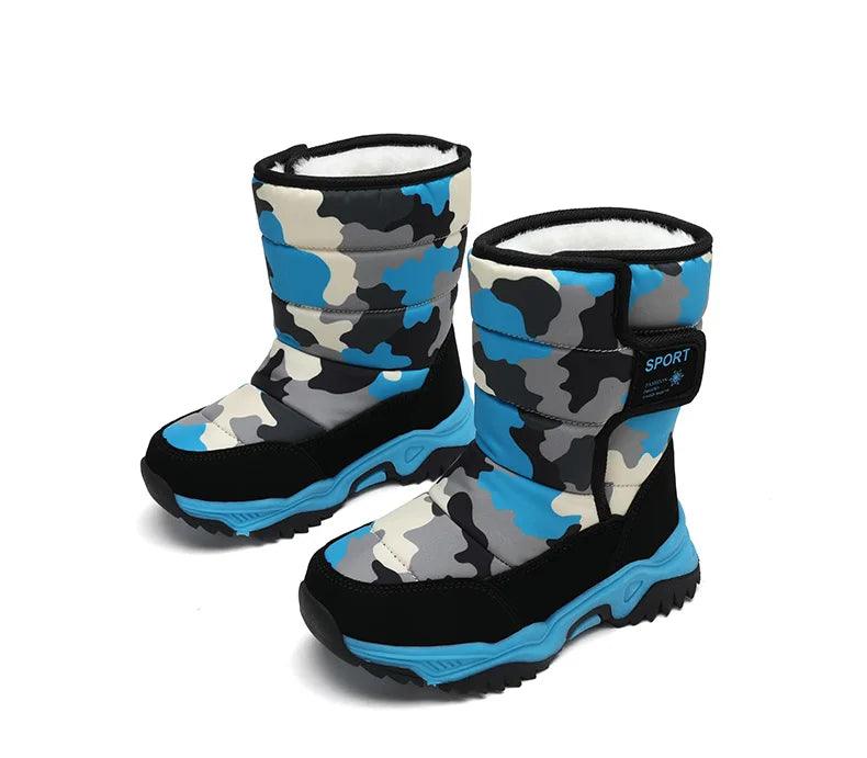 Waterproof Children'sStylish, Warm, and Durable Boots with Plush Lining - JVMCL