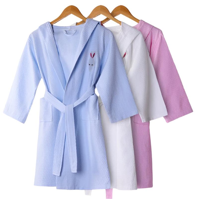 Adorable 100% Cotton Terry Cartoon Bathrobe for Kids – Soft, Cozy & Stylish! - JVMCL