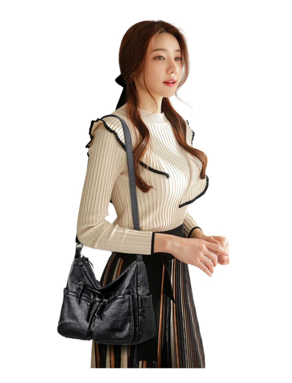 High Quality Luxury Leather Handbag –Designer Shoulder & Crossbody Bag for Women - JVMCL