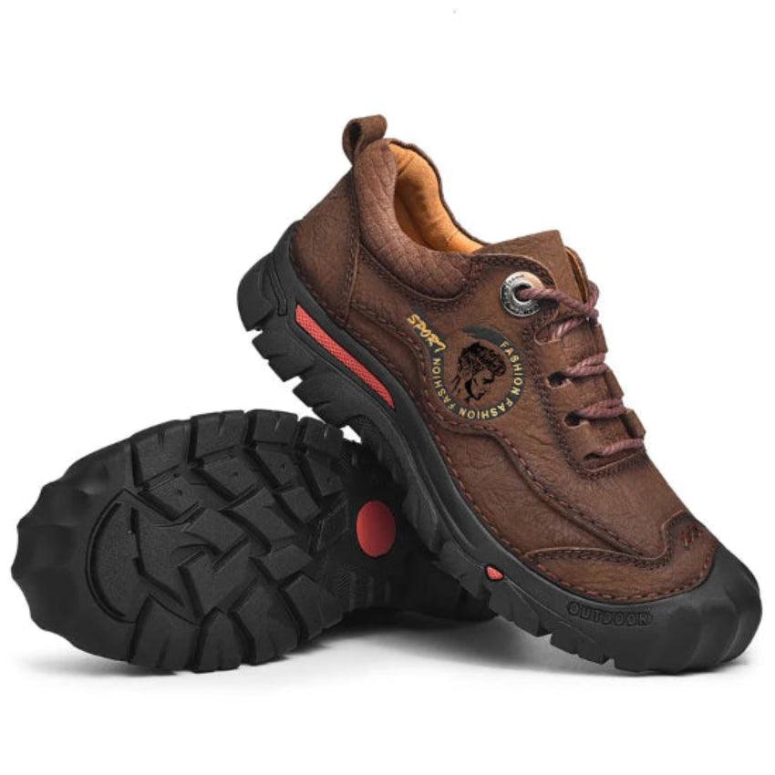 Men's Outdoor Hiking Shoes – Genuine Leather Sports & Travel Sneakers Footwear - JVMCL