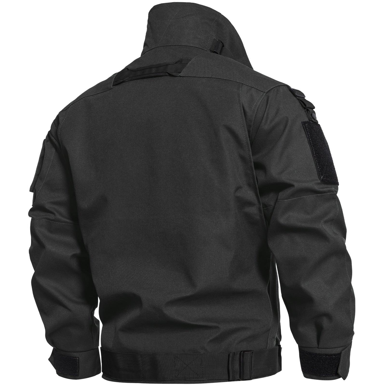 Men's Tactical Cargo Jackets Casual Multi-pocket Wear-resistant Motorcycle Coats - JVMCL