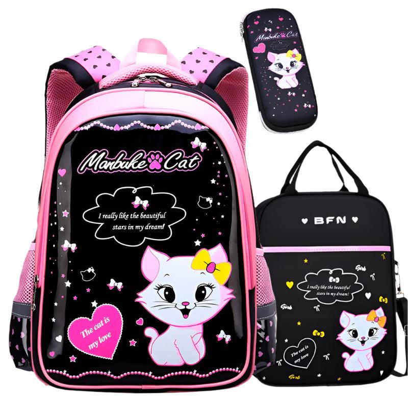 Elementary School Girl Children's Schoolbag - Cute Princess Hello Kitty Backpack - JVMCL