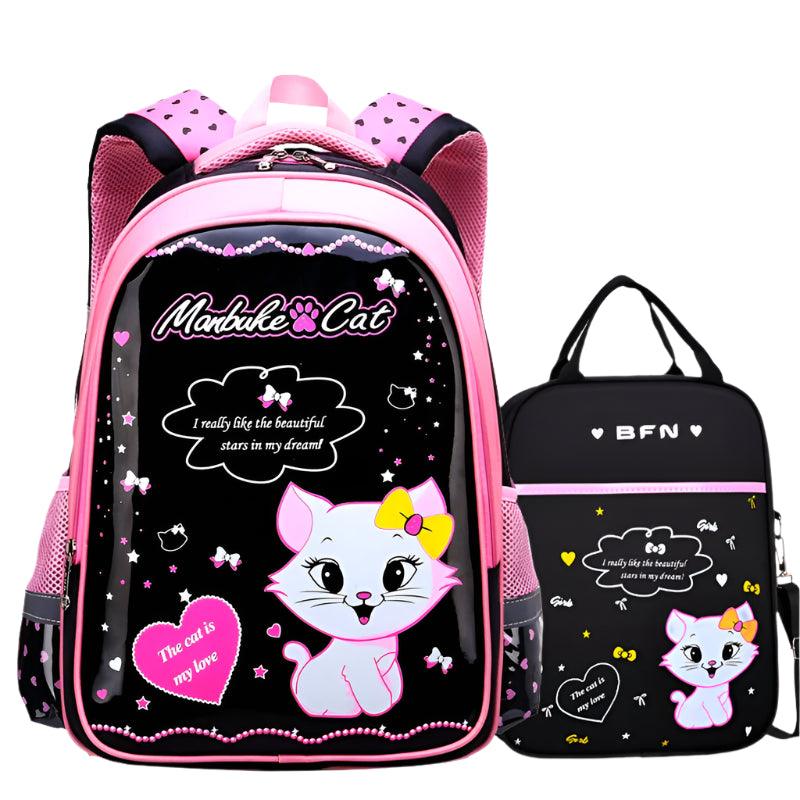 Elementary School Girl Children's Schoolbag - Cute Princess Hello Kitty Backpack - JVMCL