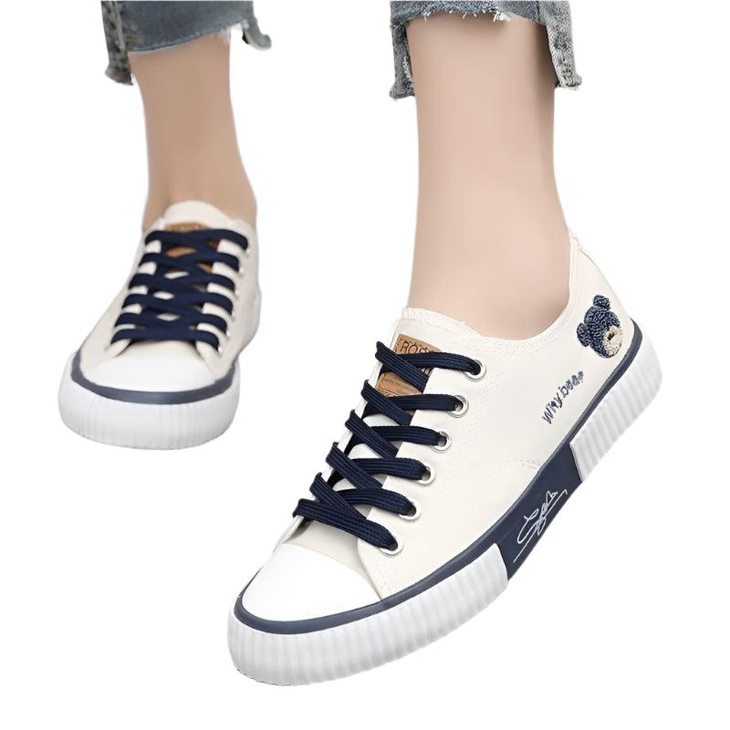 Pocket Bear High-Top Canvas Shoes - Youth Fashion Stylish Canvas Sneakers - JVMCL