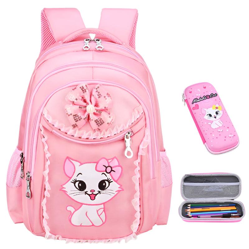 Elementary School Girl Children's Schoolbag - Cute Princess Hello Kitty Backpack - JVMCL