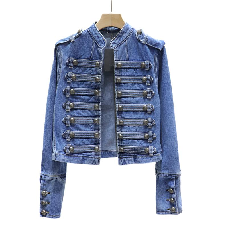 Short Slim-Fit All-Match Socialite Style Denim Jacket - JVMCL