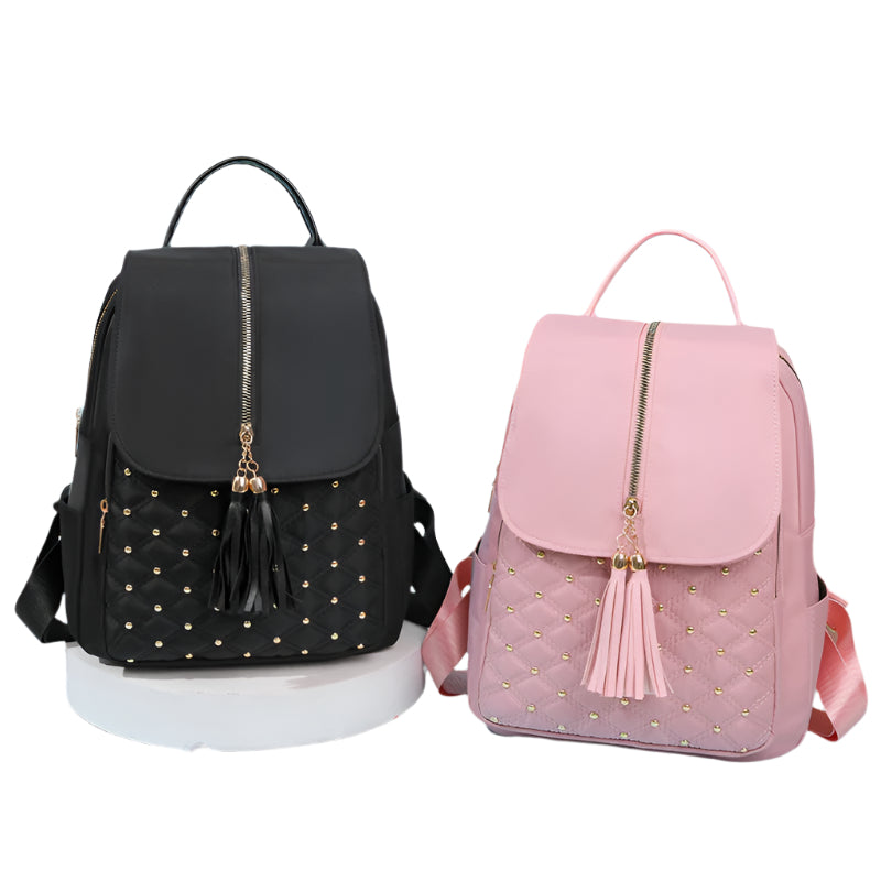 Fashion Travel Women's Tassel Fashion Lightweight Oxford Cloth Backpack