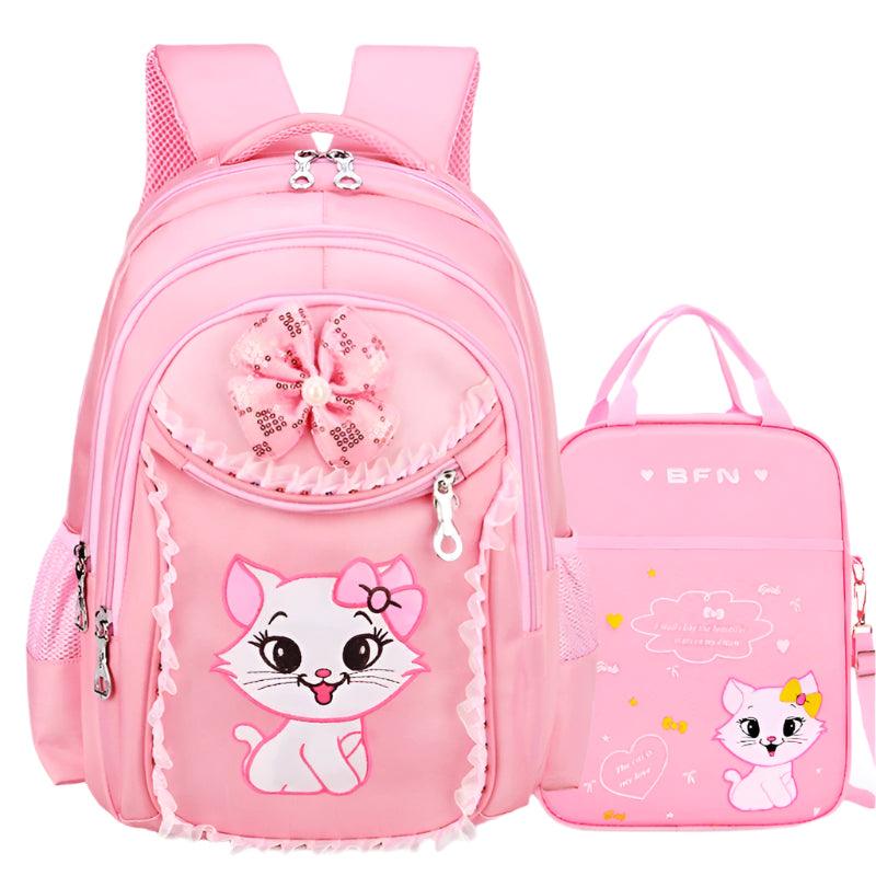 Elementary School Girl Children's Schoolbag - Cute Princess Hello Kitty Backpack - JVMCL