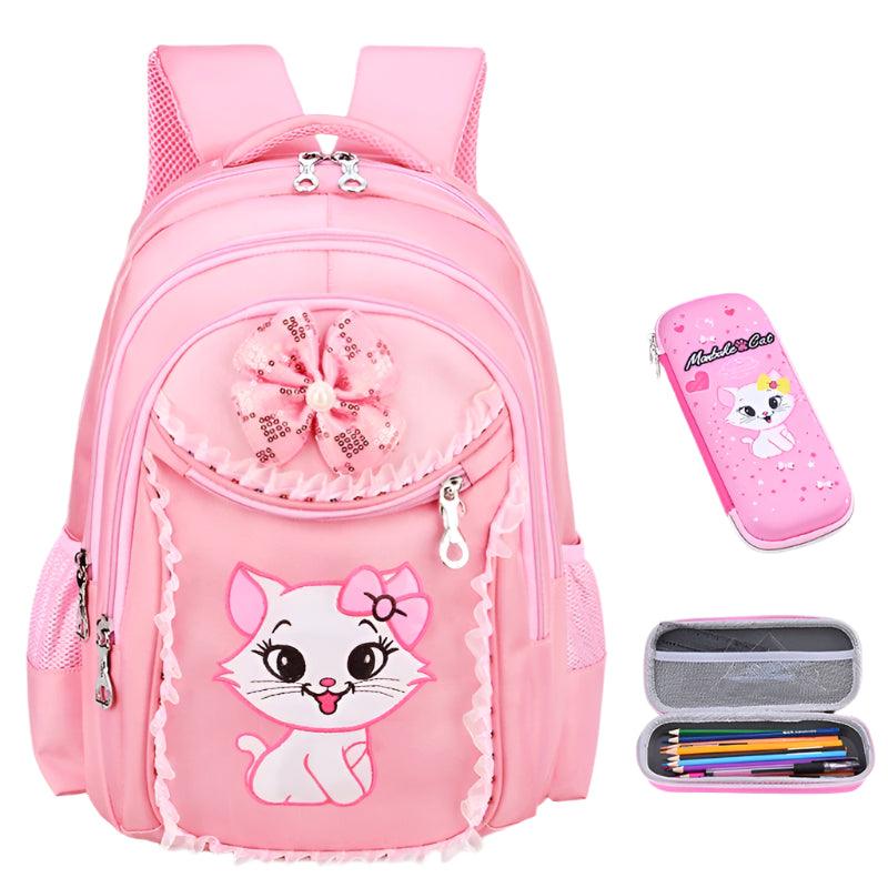 Elementary School Girl Children's Schoolbag - Cute Princess Hello Kitty Backpack - JVMCL