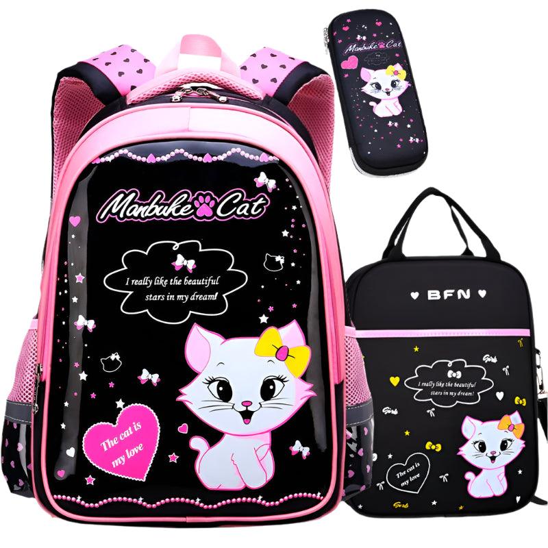 Elementary School Girl Children's Schoolbag - Cute Princess Hello Kitty Backpack - JVMCL