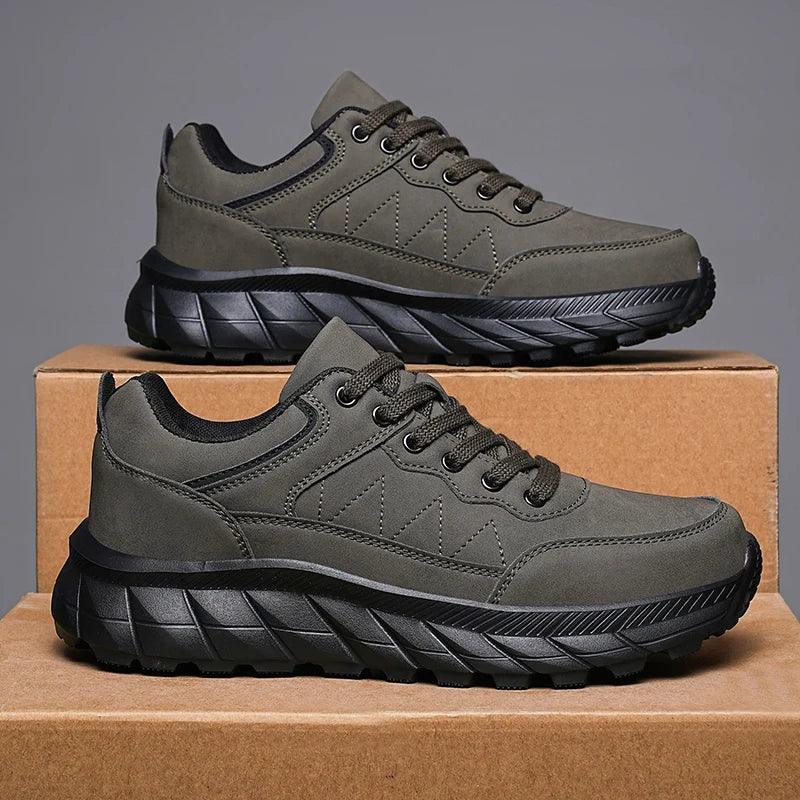 Autumn Winter Waterproof Men’s Sneakers – Lightweight Platform Casual Shoes - JVMCL