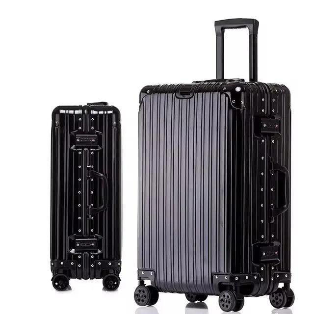 High-Quality Aluminum-Magnesium Alloy Travel Luggage – Unisex Spinner Suitcase - JVMCL