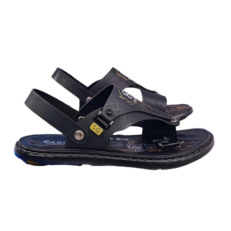 Men's Summer Water Trekking Beach Sandals-Anti-Slip Soft Sole Leather Flip Flops - JVMCL