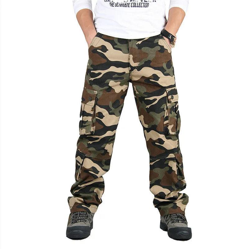 Casual Cotton Multi-Pocket Combat Overalls –Hip Hop Military Army Trousers - JVMCL