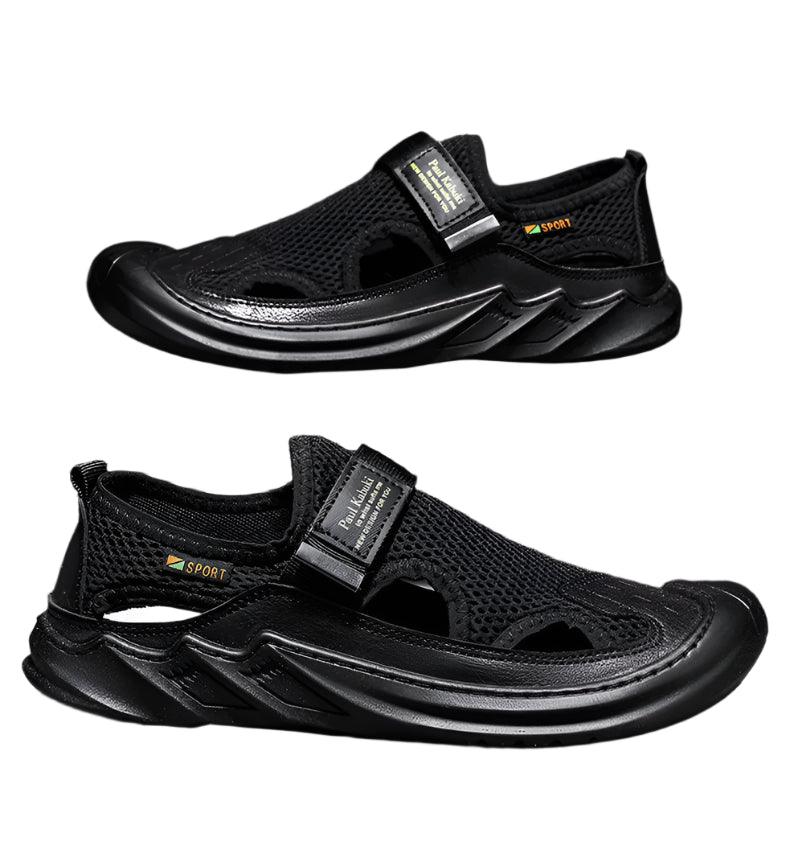 Men's Sandals Hollow Men's Sports Shoes Outdoor Non-slip Man Beach Shoes - JVMCL