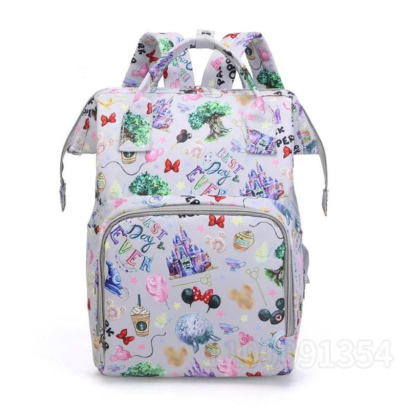 Expandable Personalized Mother and Baby Bag - Multifunctional Backpack by Disney - JVMCL