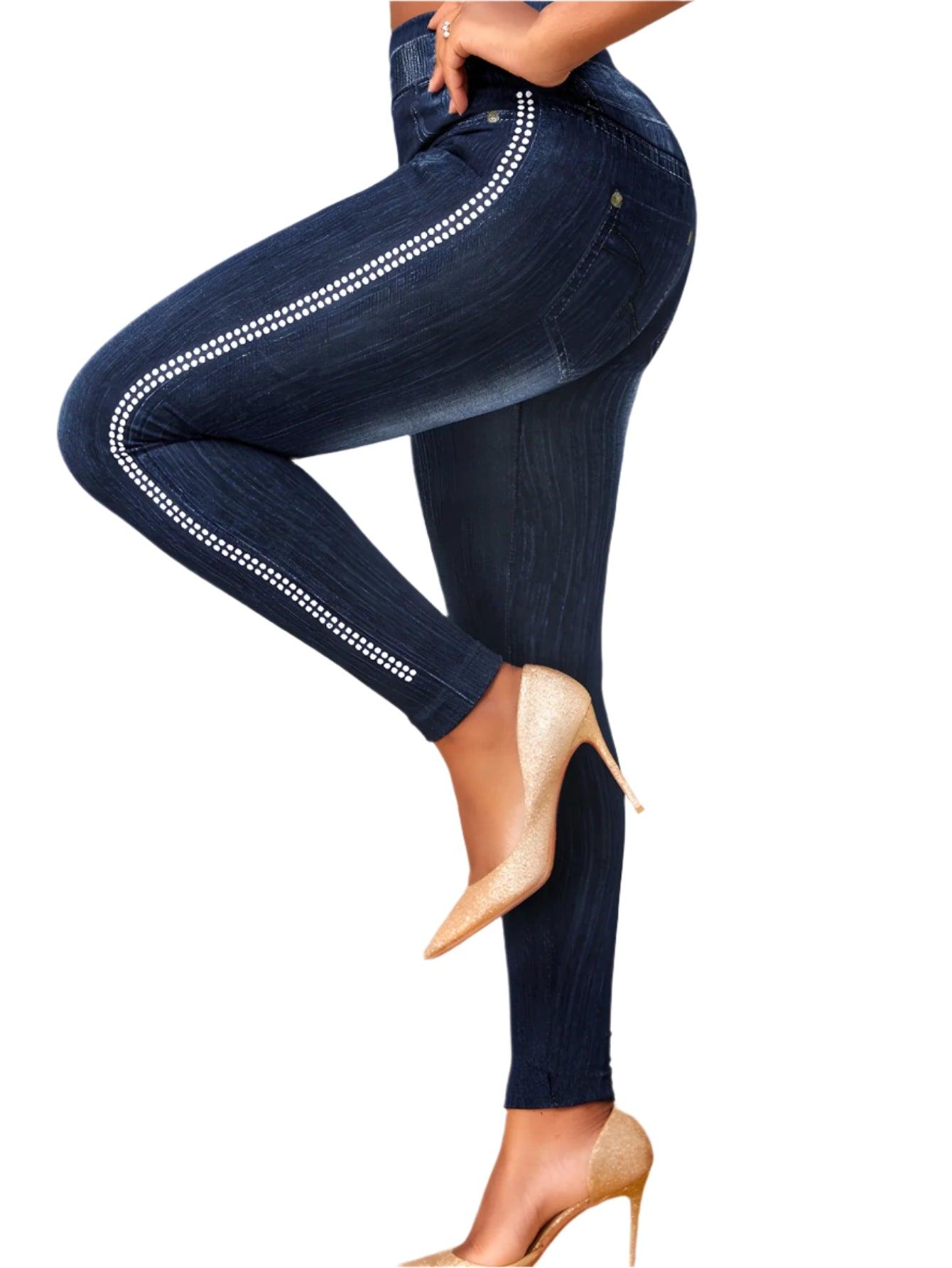 High-Waisted Slim Leggings – Elegant & Office-Ready Comfort - JVMCL