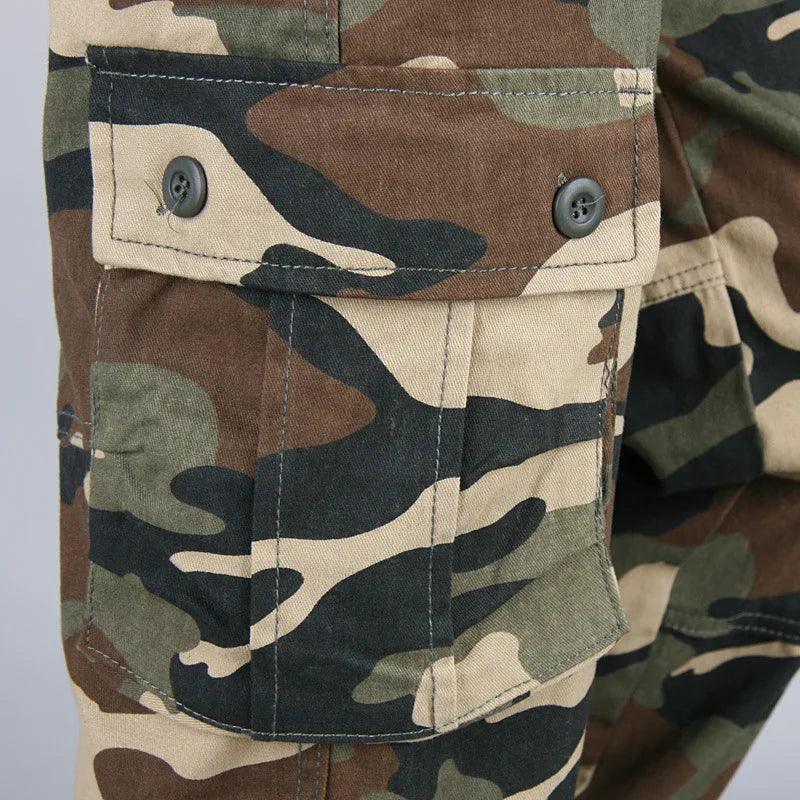 Casual Cotton Multi-Pocket Combat Overalls –Hip Hop Military Army Trousers - JVMCL