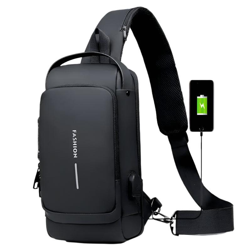 Men's Anti-Theft Chest & Crossbody Bag – Secure, Stylish & USB Charging-Enabled - JVMCL