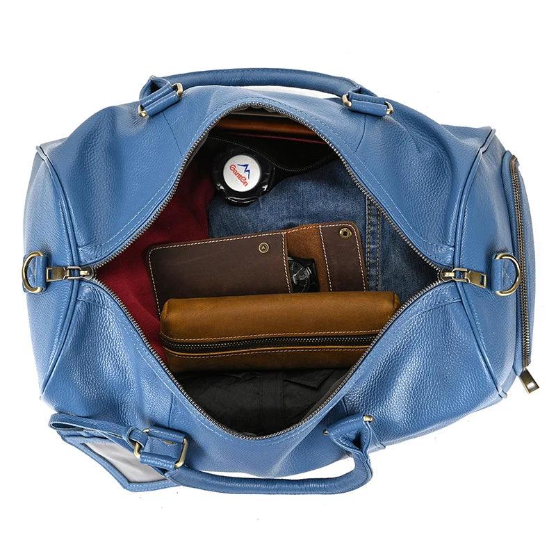 Premium Vintage Elegance & Ultimate Functional Cowskin Leather Travel Bag - JVMCL