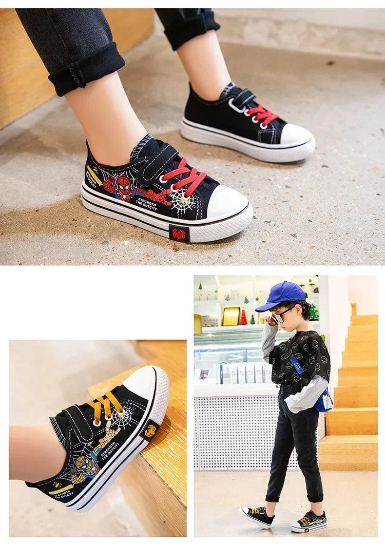 Anti-Slip, Soft Bottom Stylish Breathable Outdoor Sport Kids' Canvas Sneakers - JVMCL