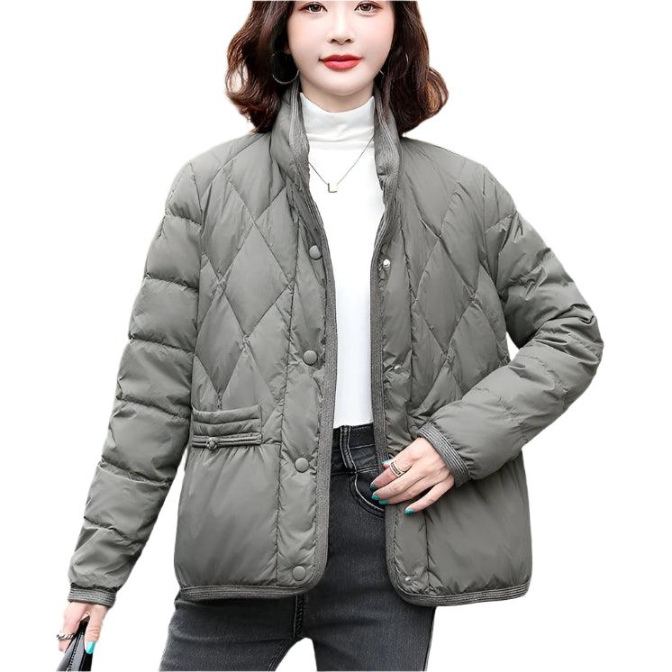 Women's Luxury Duck Down Jacket – Thick, Warm Demi-Season Puffer Coat for Winter - JVMCL