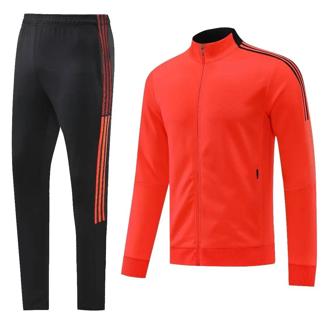 Men Sports Soccer Training wear football Tracksuit Jacket Outfit Set - JVMCL